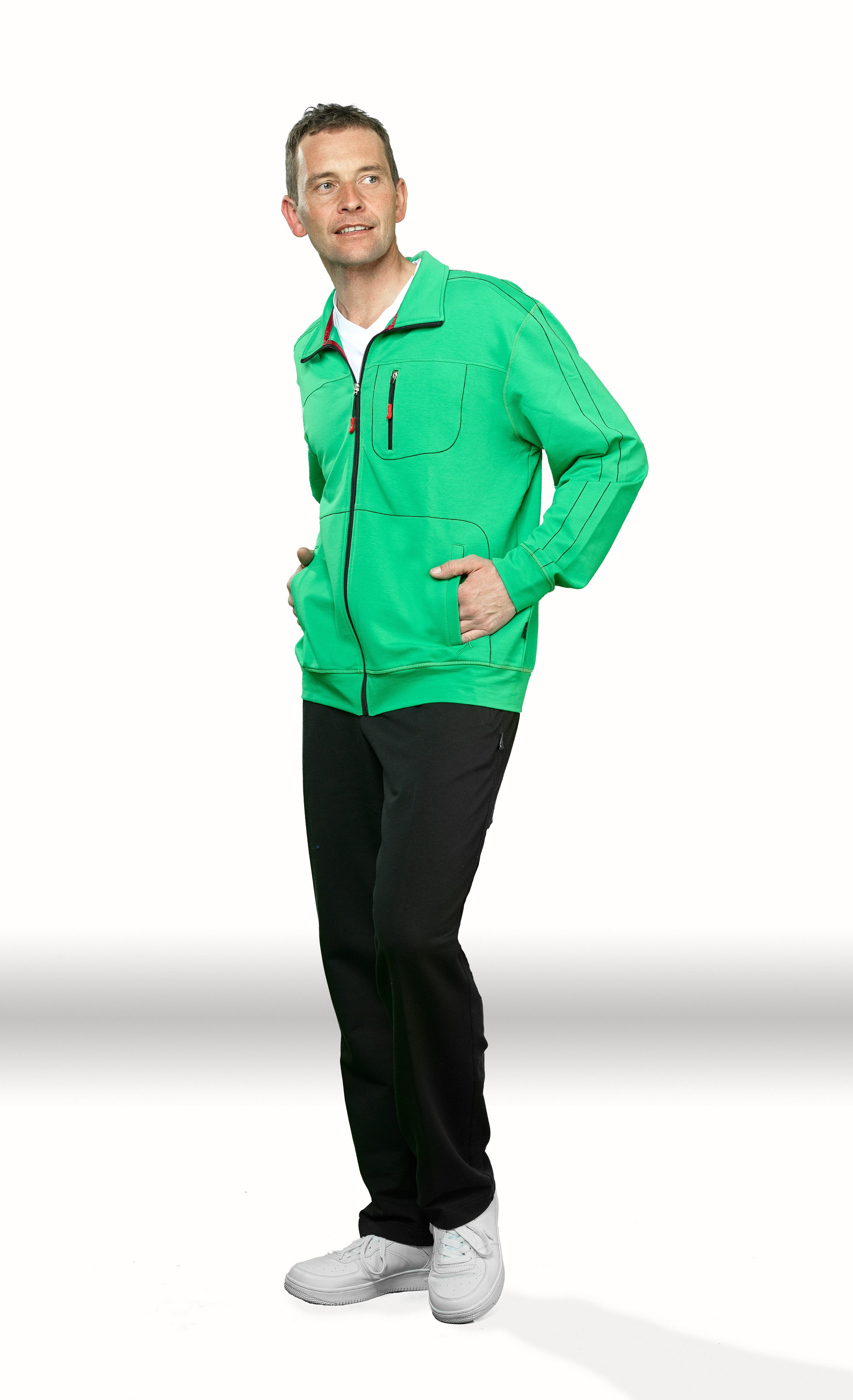 Authentic Klein Sweatjacke Herren Jerseyjacke Baumwollmischgewebe günstig online kaufen