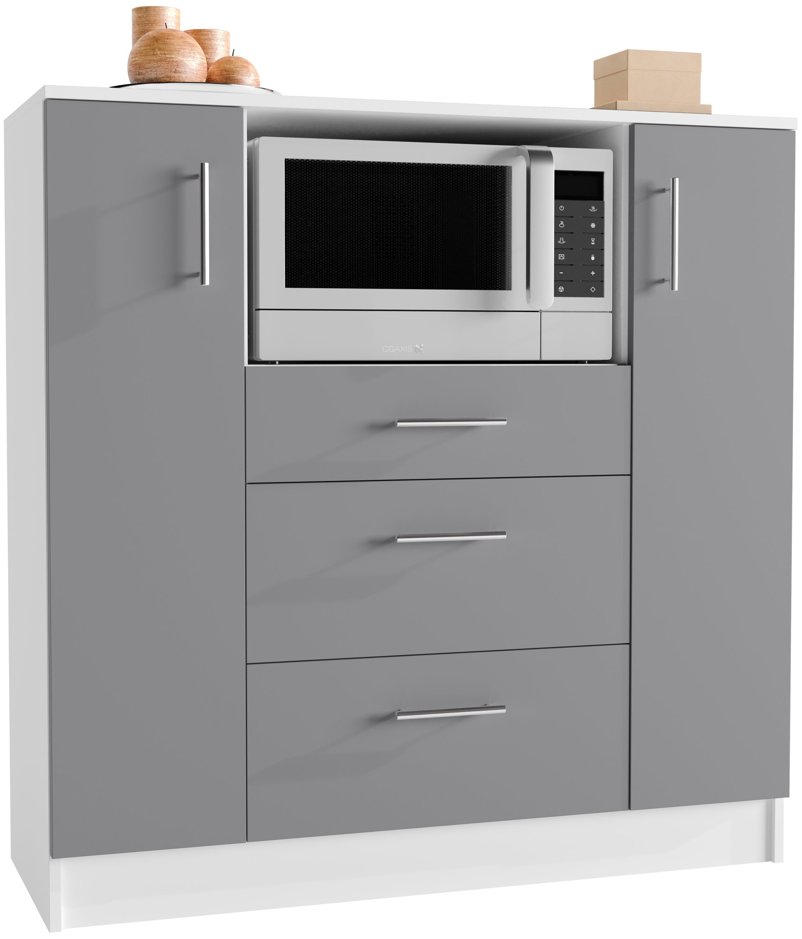 VCM Unterschrank Küchenschrank Kommode Buffet Mikrowelle günstig online kaufen