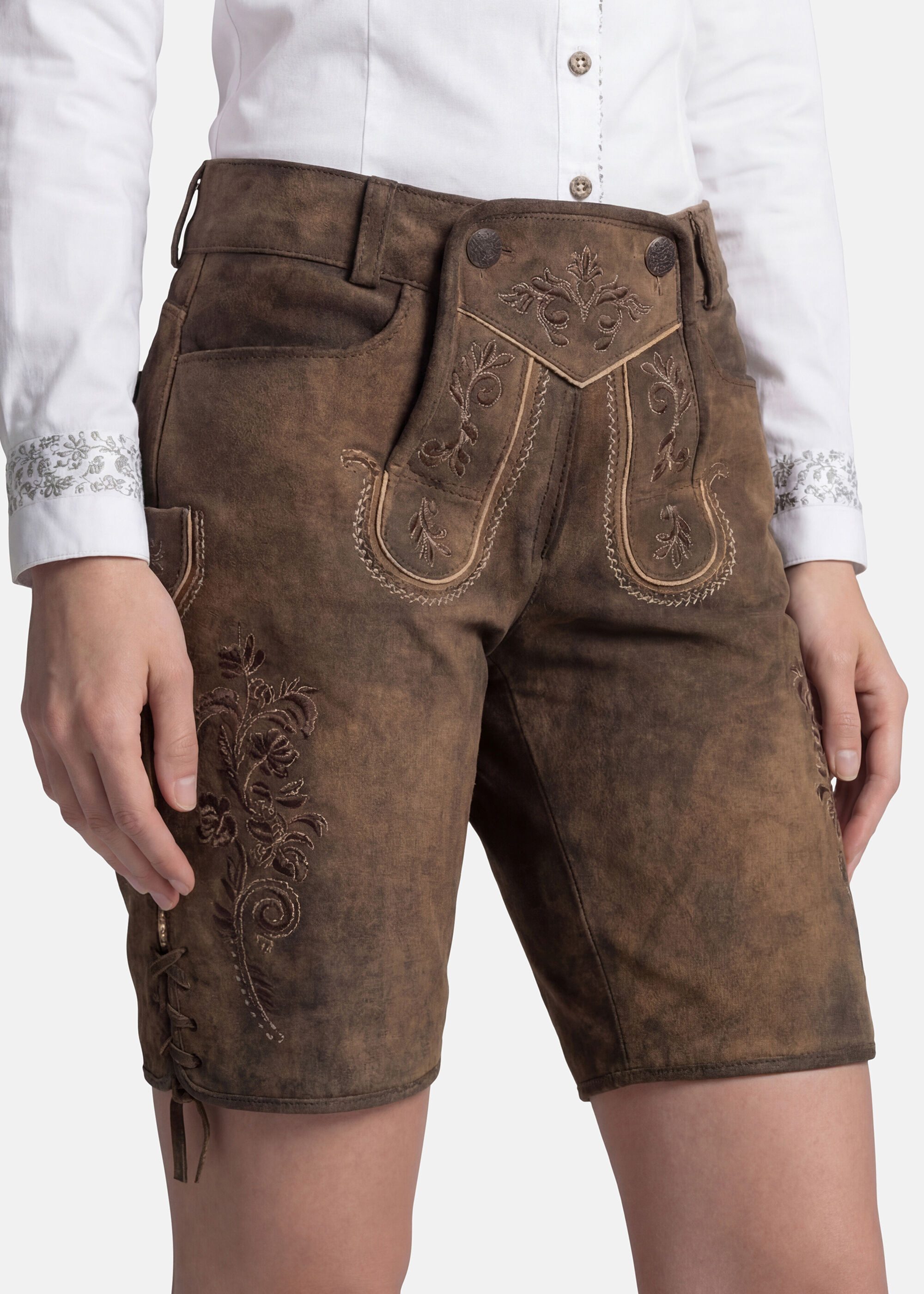 Spieth & Wensky Shorts Portal mit klassischen Stickereien