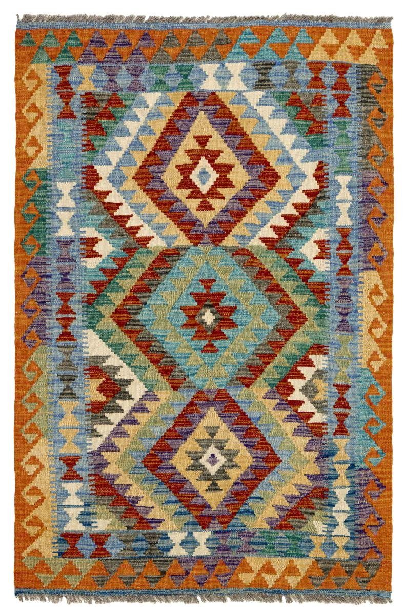 Orientteppich Kelim Afghan 100x152 Handgewebter Orientteppich, Nain Trading, rechteckig, Höhe: 3 mm
