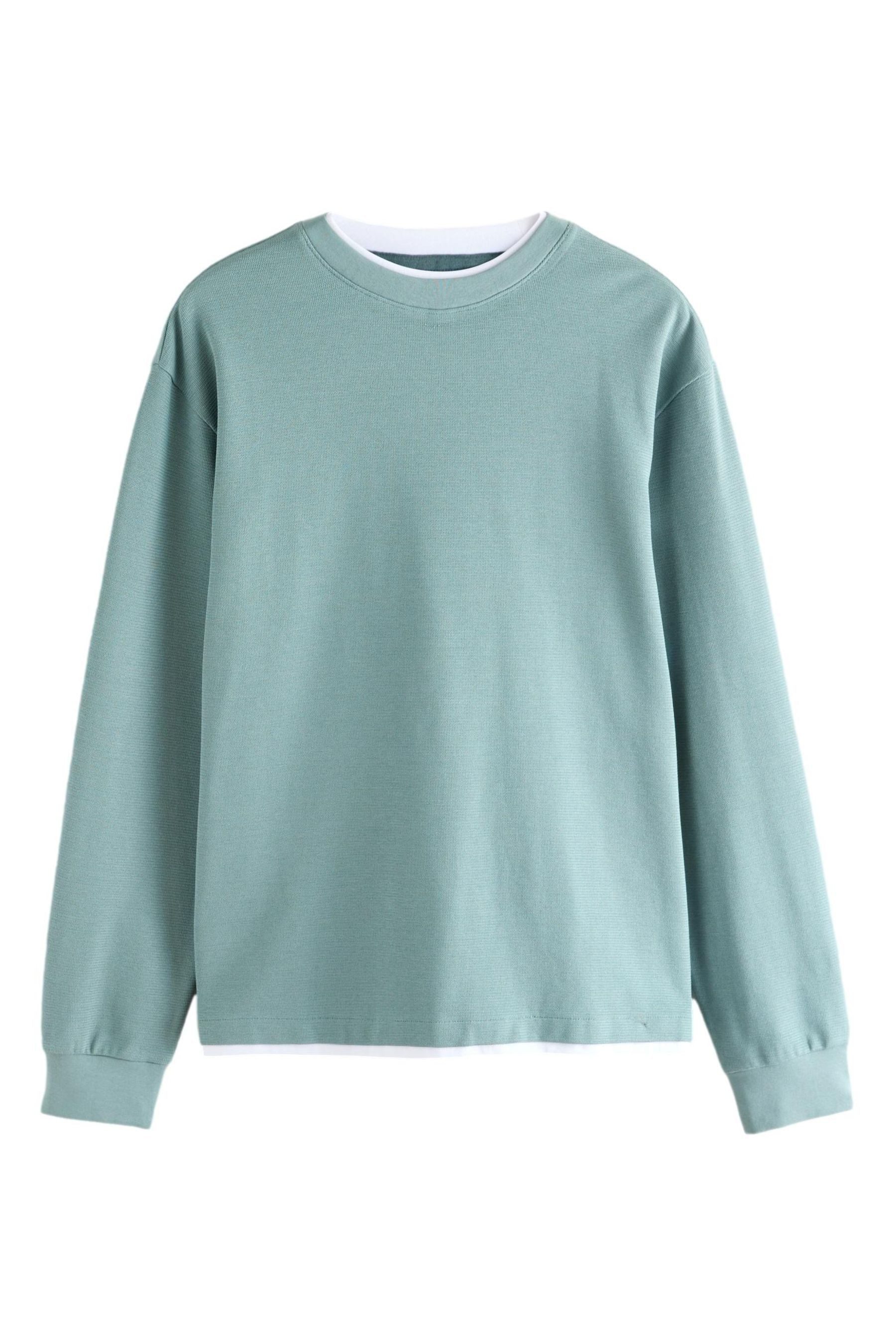 Langarmshirt Shirt mit Rundhalsausschnitt
