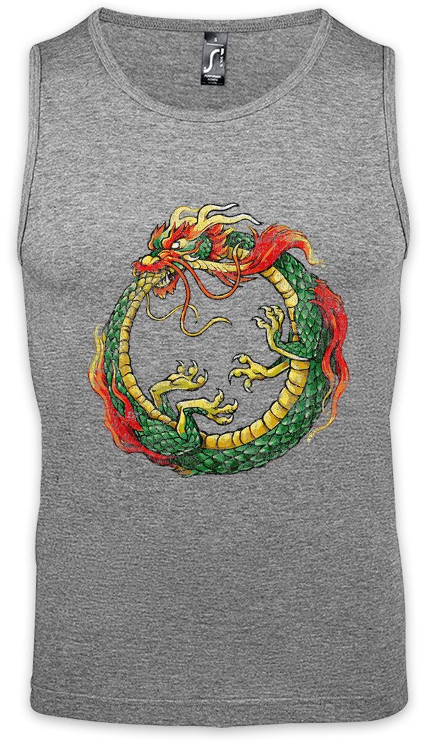 Urban Backwoods Tanktop Ouroboros Infinity Chinese Dragon Ärmelloses T-Shirt Drache China Chinesisch Uroboros Schlange Ancient