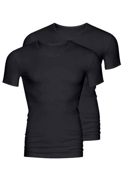 Mey Unterhemd 2er Pack Software (Spar-Set, 2-St) Unterhemd / Shirt Kurzarm - Ohne auftragende Seitennähte