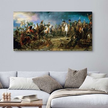 Posterlounge Leinwandbild François Pascal Simon Gerard, Die Schlacht bei Austerlitz, Malerei