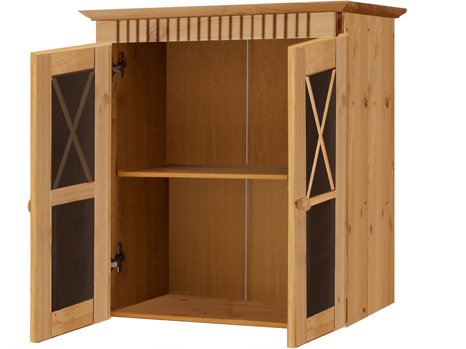 loft24 Hängeschrank Rico 2 Glastüren, Landhaus günstig online kaufen