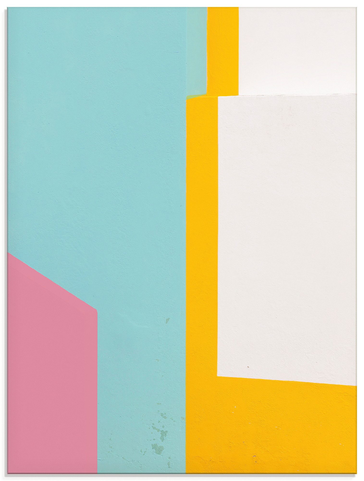 Artland Glasbild pinky wall, Elemente der Architektur (1 St), in verschiedenen Größen