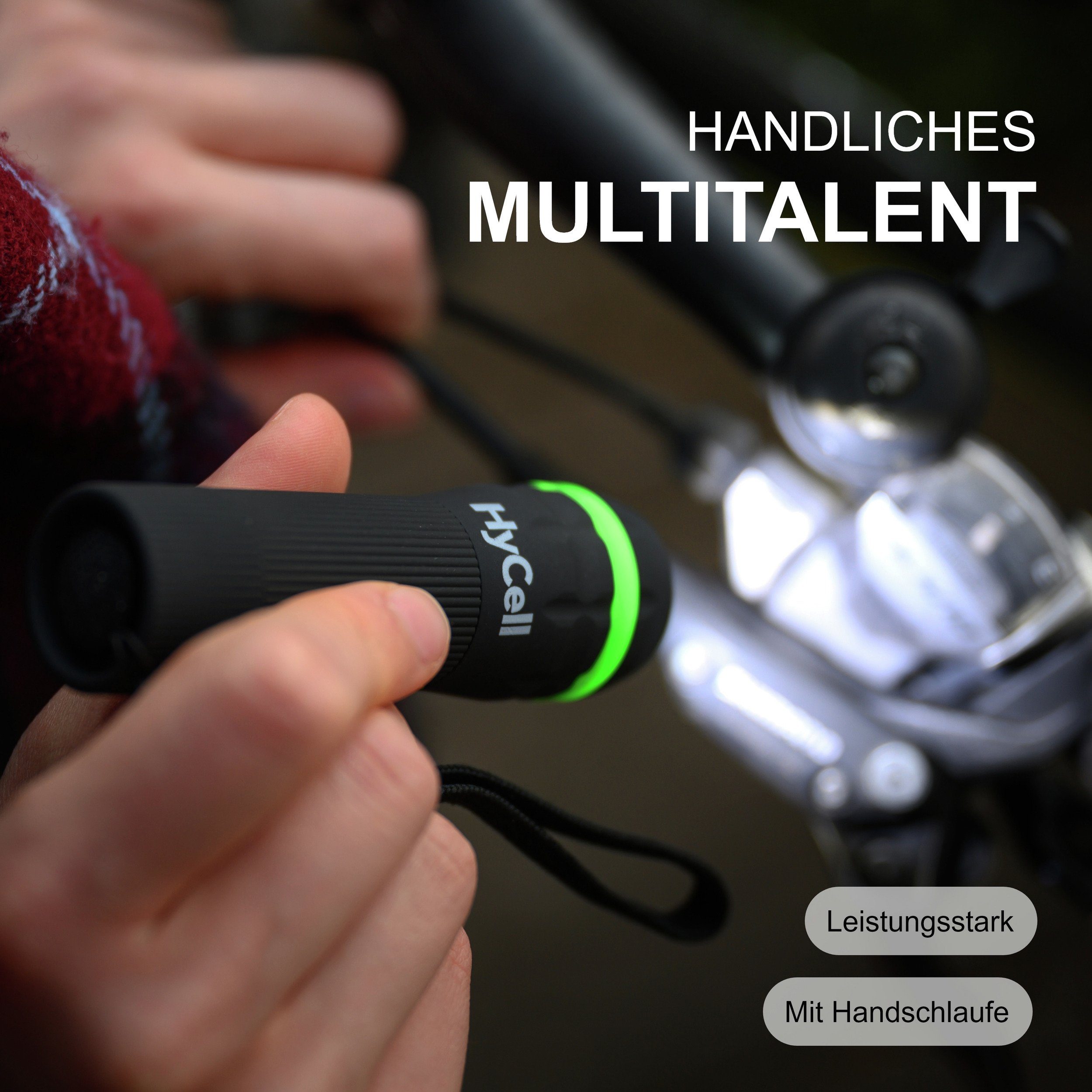 HyCell LED Taschenlampe Mini LED Taschenlampe inkl. AAA Batterien + 40 AAA Batterien Gratis
