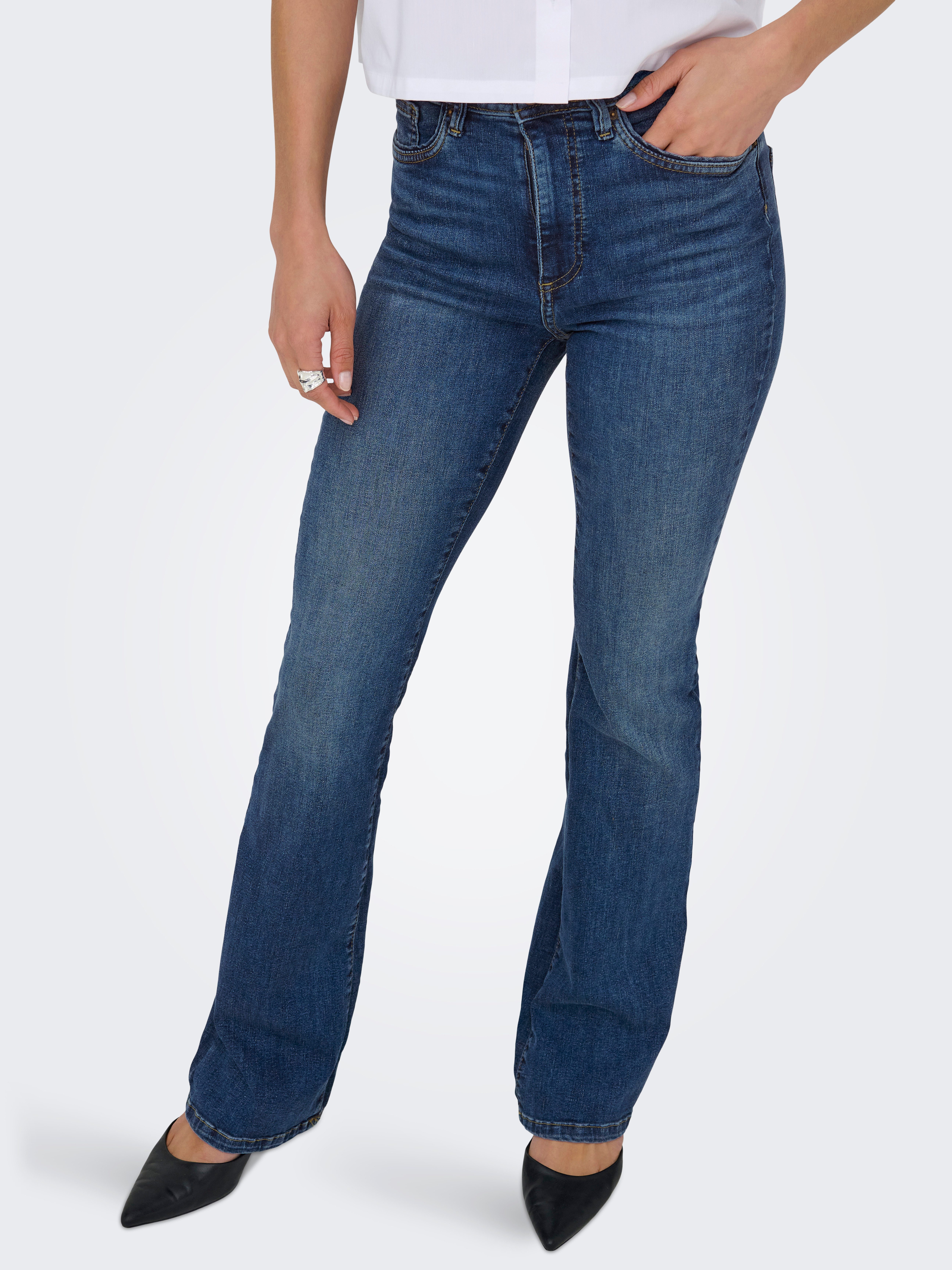 ONLY Bootcut-Jeans ONLWAUW HW FLARED DNM günstig online kaufen