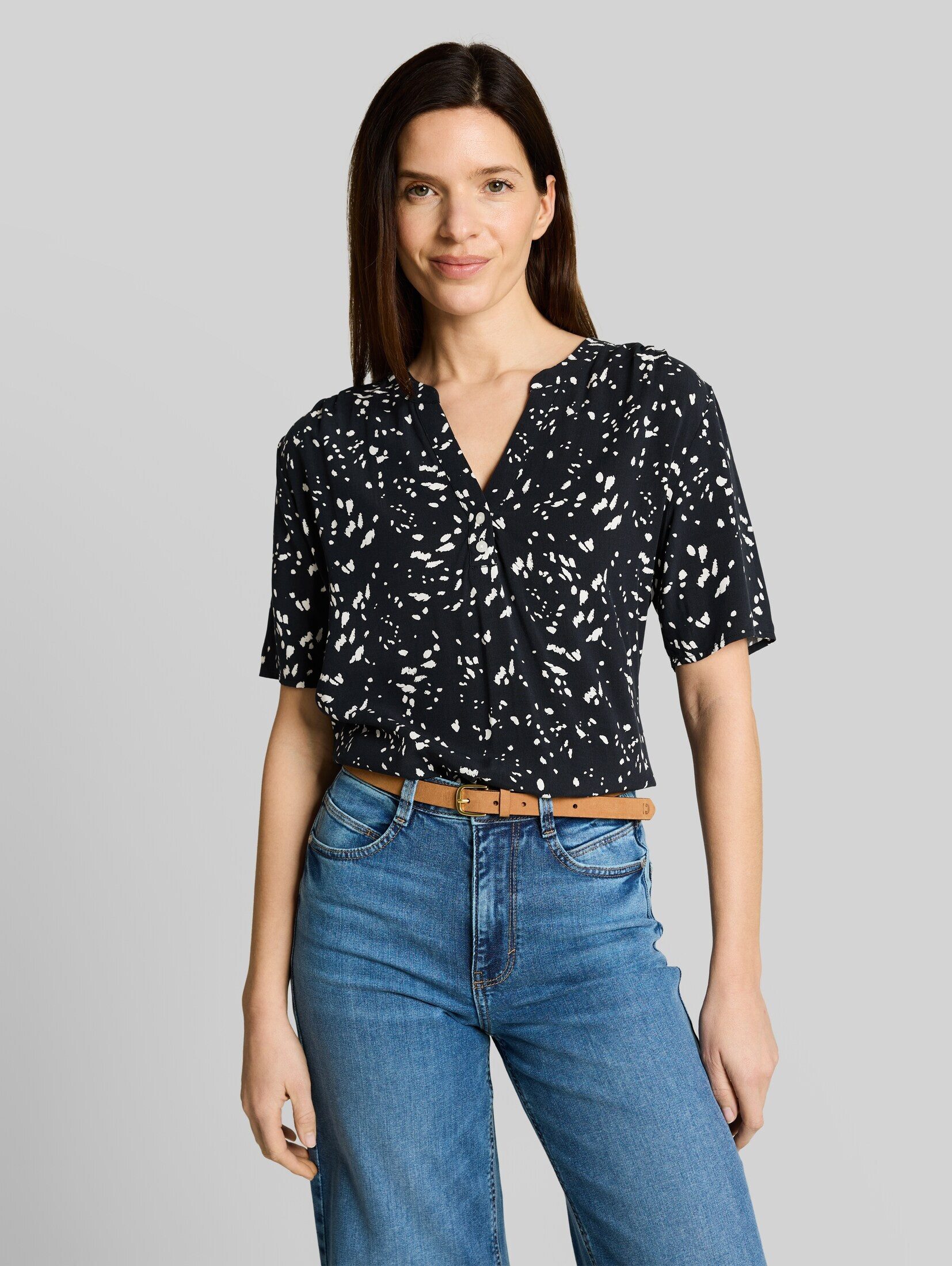 TOM TAILOR Kurzarmbluse Blusen & Shirts Bluse mit Muster