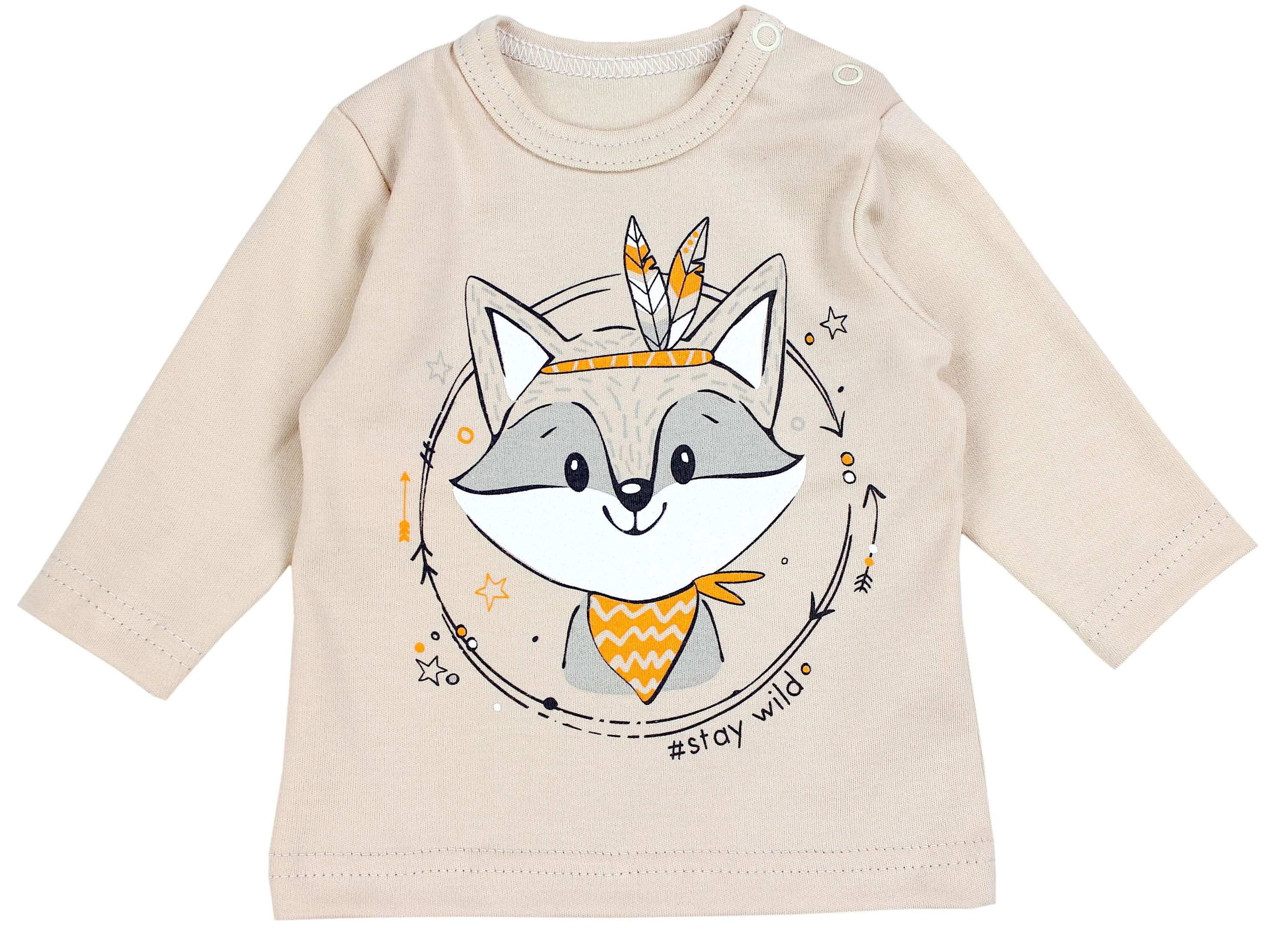 TupTam Rundhalsshirt TupTam Unisex Baby Langarmshirt mit Spruch Aufdruck 3er Set