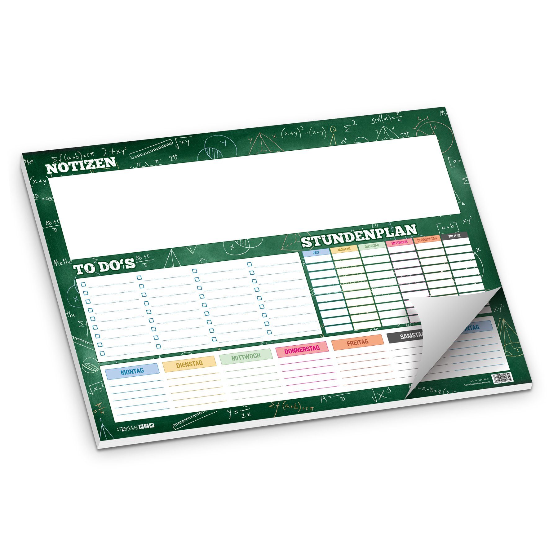 itenga Schreibtischunterlage itenga Schreibtischunterlage Formeln 50 Blatt Papier, DIN A3