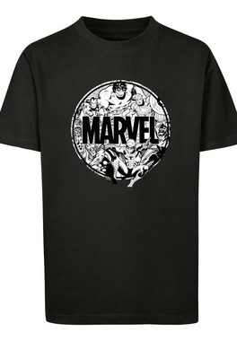 F4NT4STIC T-Shirt T-Shirt 'Marvel Comics Logo Character Infill' Unisex Kinder,Premium Merch,Jungen,Mädchen,Logo Print