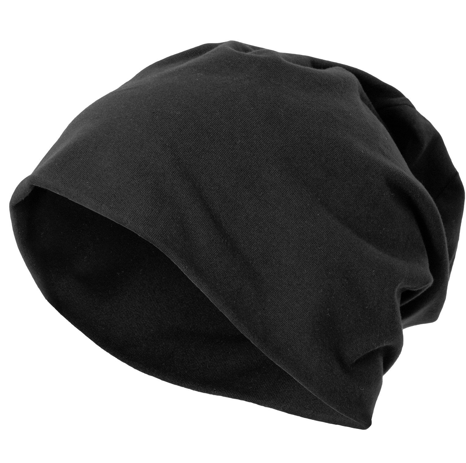 urbandreamz Beanie Unisex Jersey Beanie Mütze Damen Herren weich flauschig softer Materialmix, lang geschnitten, elastisch