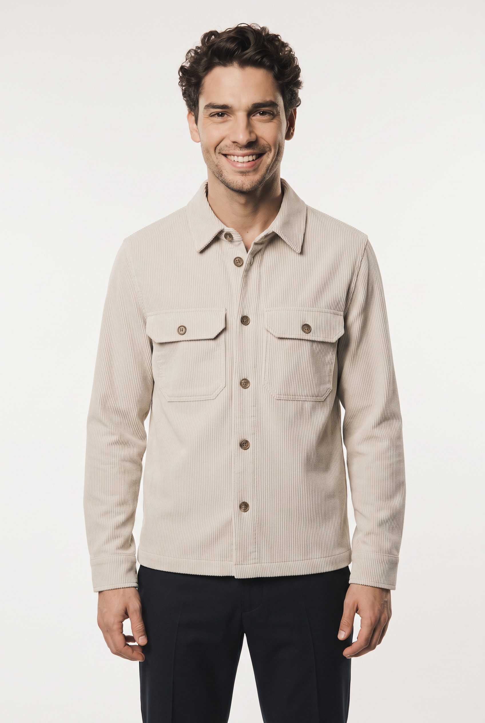 Cinque Langarmhemd CIPOLPO Hemdjacke im Slim Fit