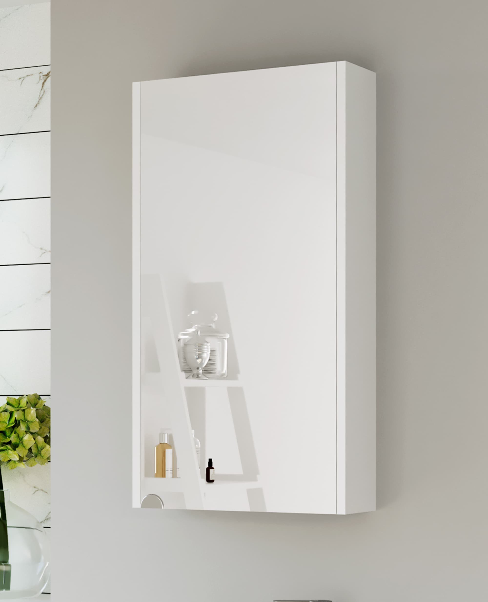 Spiegelschrank Badezimmerspiegelschrank Planetmöbel 40cm weiß
