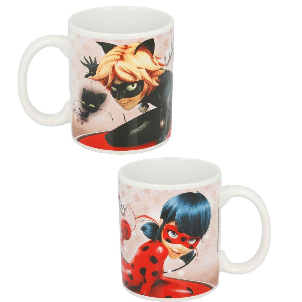 Tasse Miraculous Ladybug Cat Noir Teetasse Kaffeetasse Geschenkidee 325 ml