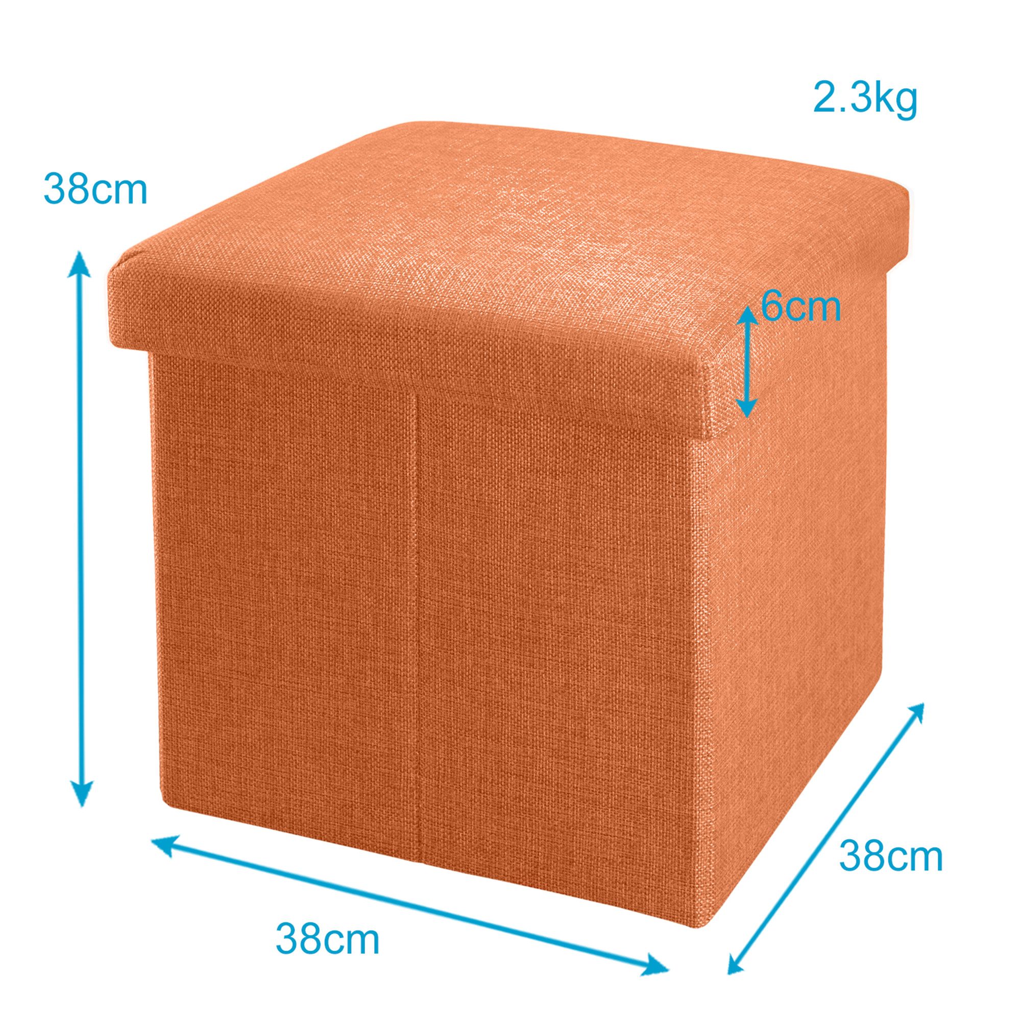 Intirilife Sitzhocker (Sitzwürfel mit Stauraum 38x38x38 günstig online kaufen