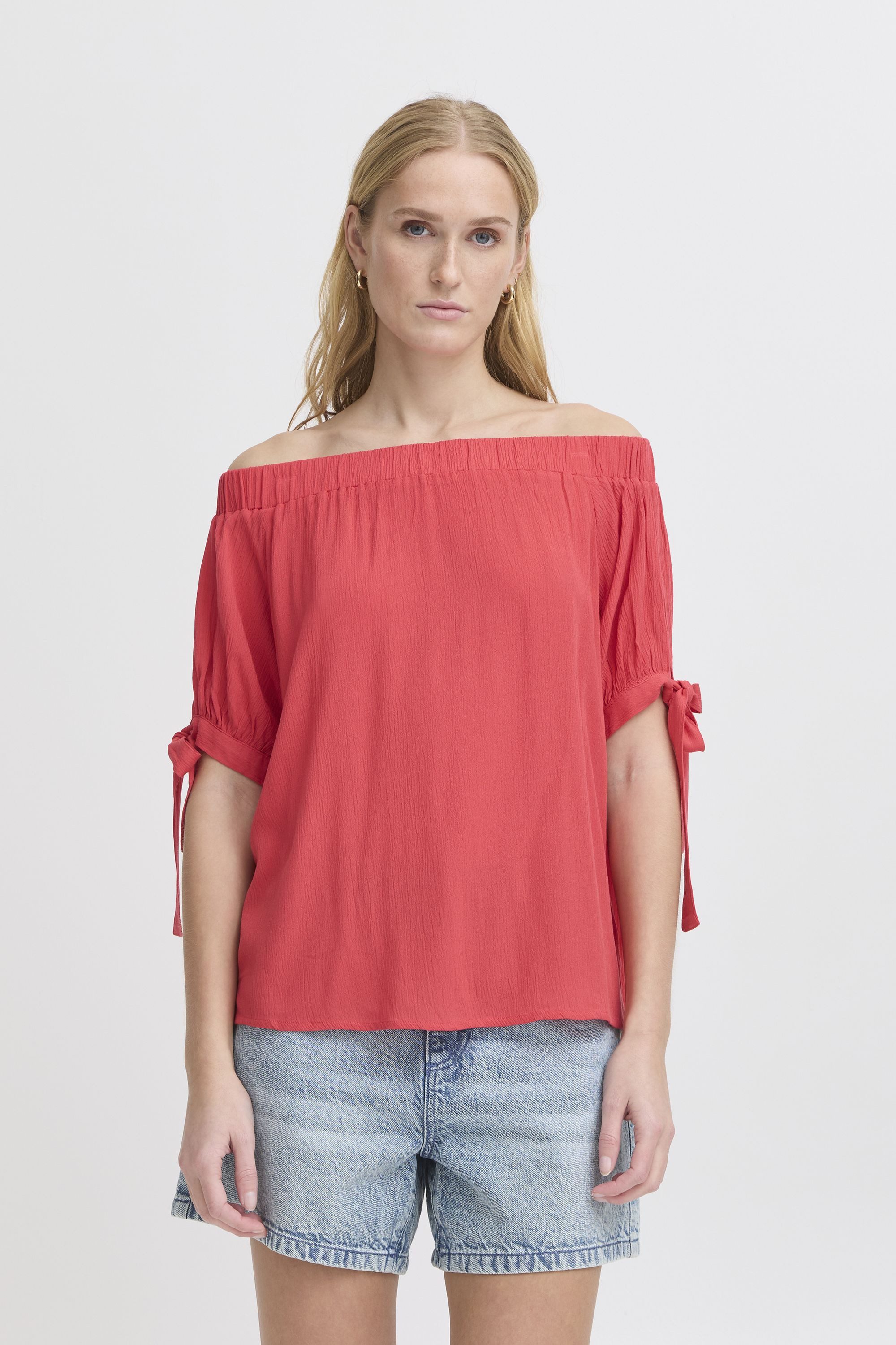 Ichi Shirttop IHMARRAKECH Casual schulterfreie Bluse günstig online kaufen