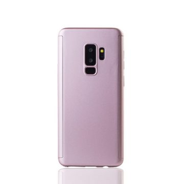 König Design Handyhülle Samsung Galaxy S9 Plus, Samsung Galaxy S9 Plus Handyhülle 360 Grad Schutz Full Cover Rosa