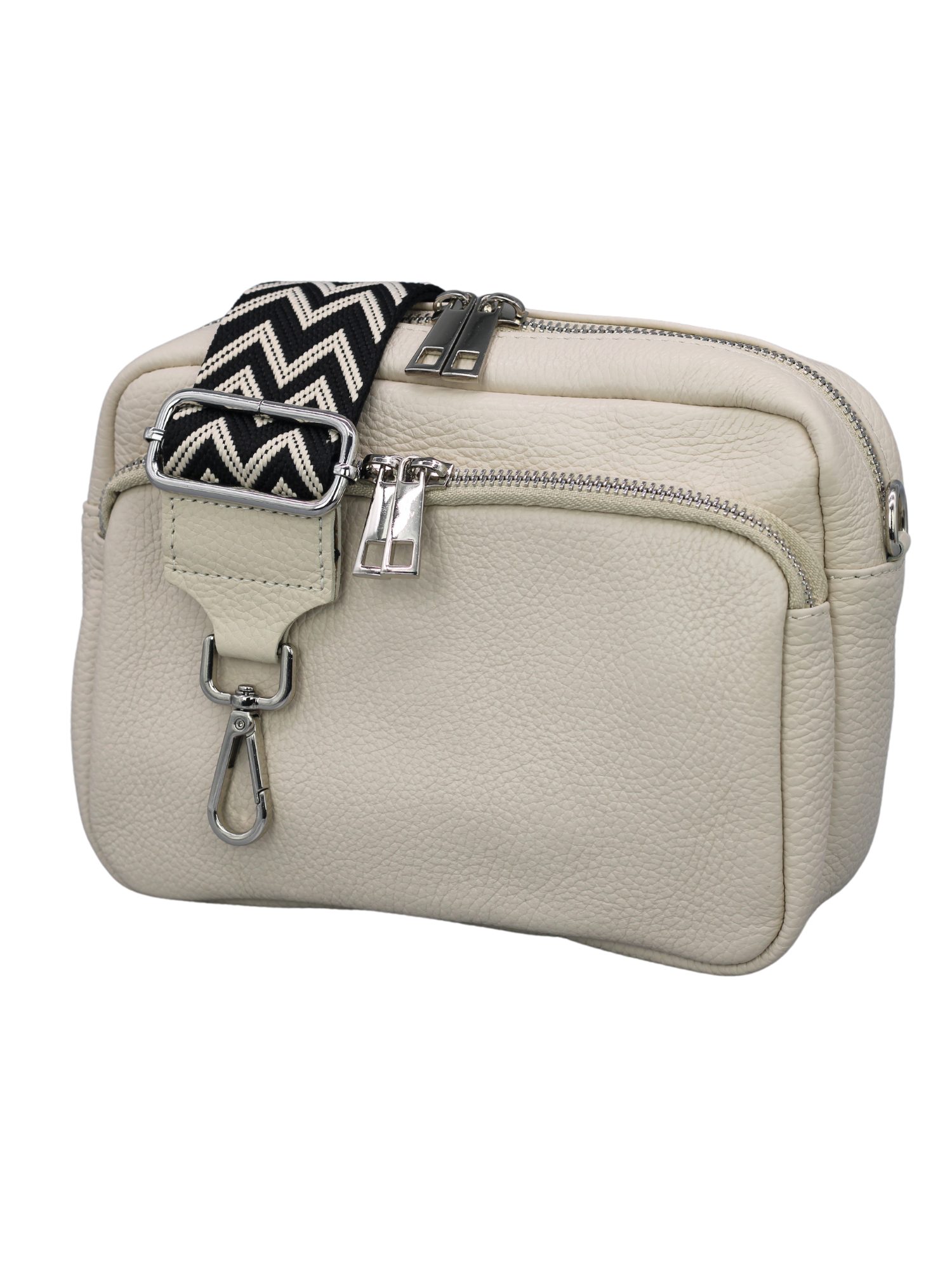 Schultertasche BELLA Umhängetasche für Damen, Schultertasche mit 2 Wechselriemen
