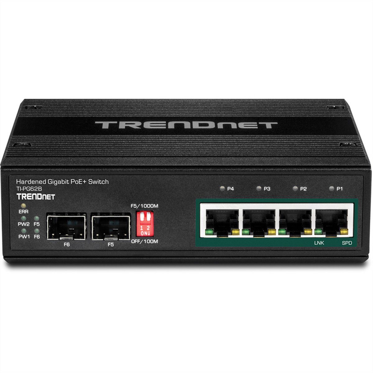 Industrial Netzwerk-Switch PoE+ Trendnet 2SFP 6port TI-PG62B Gigabit Switch