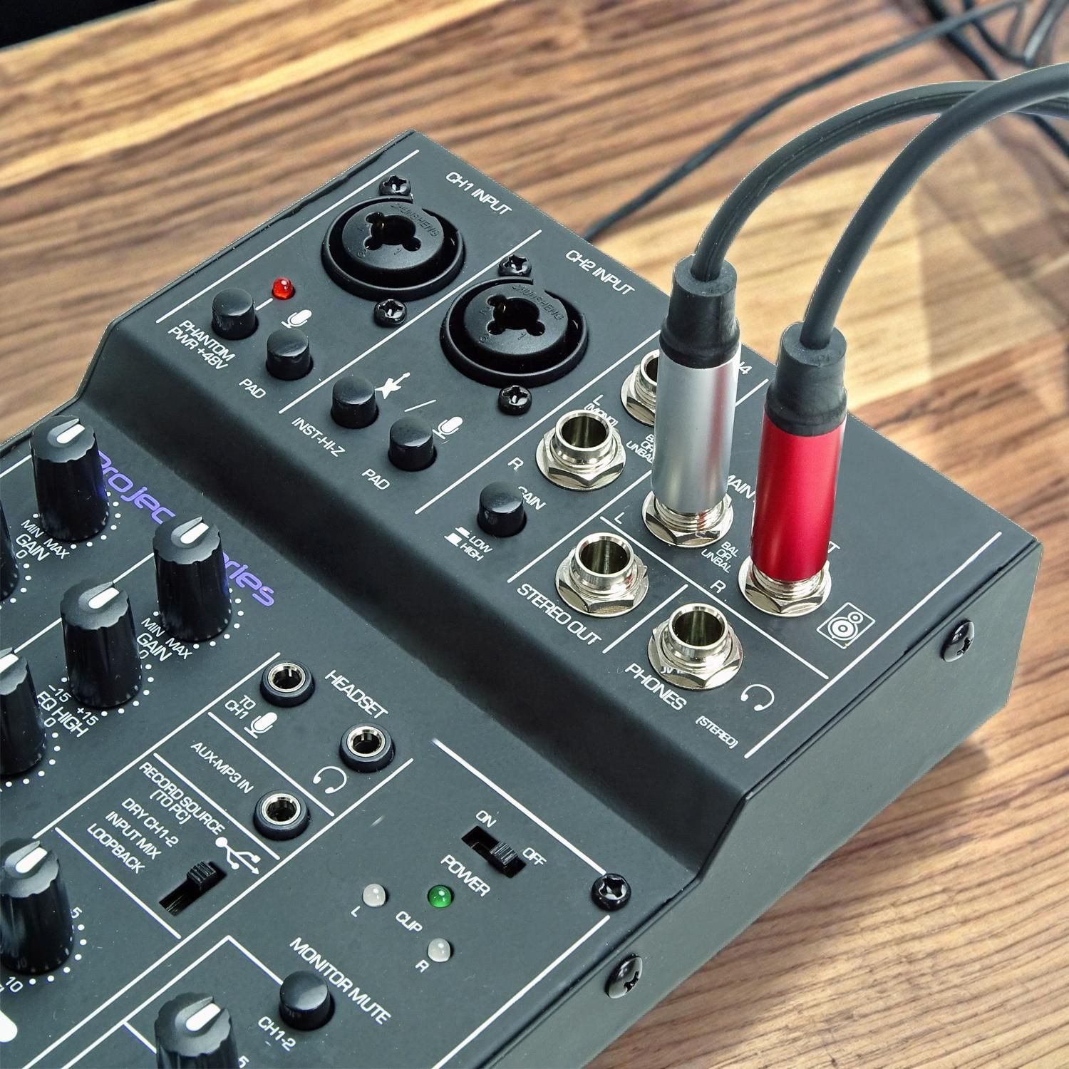 keepdrum Splitter-Kabel AC047M Audio-Adapter 6,35-mm-Klinke zu RCA-Cinch, 500 cm, Y-Kabel