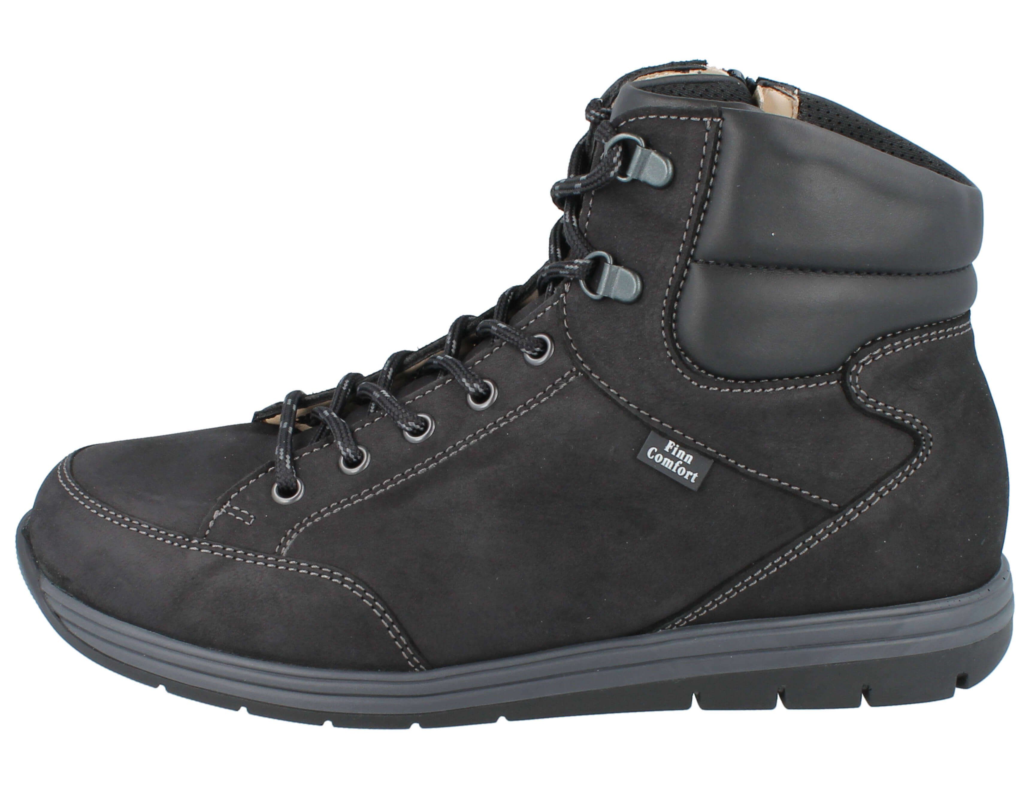 Finn Comfort FINN COMFORT Navarra Stiefel schwarz Nubukleder - Größe: 46 Winterstiefel Wechselfußbett