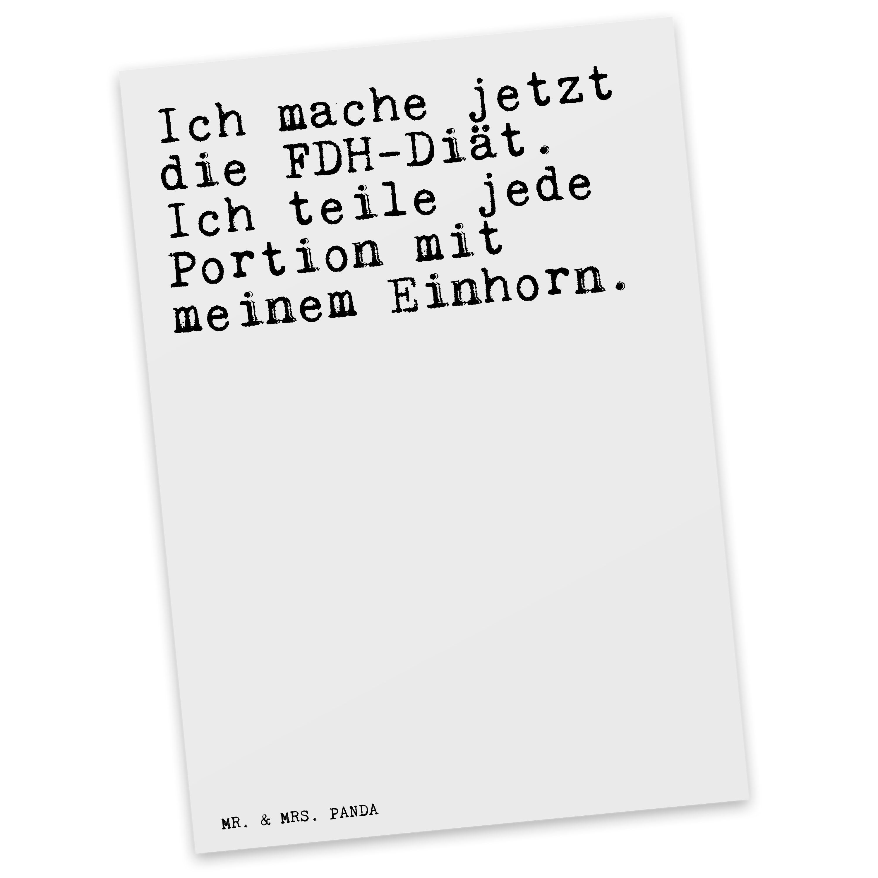 Mrs. l Postkarte Geschenk, jetzt die... Mr. Einhorn, - & Weiß mache Ich Einladungskarte, Panda -