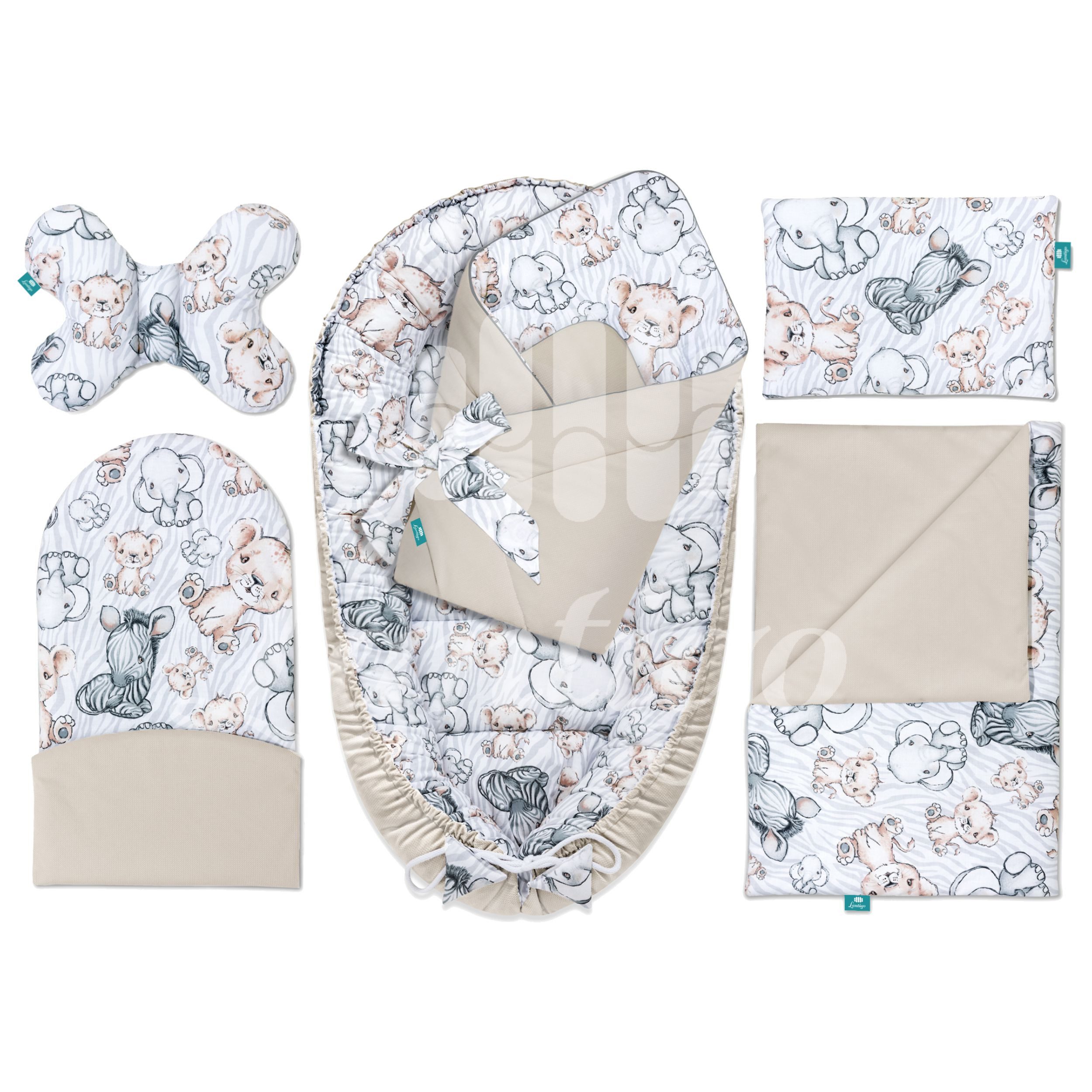 Bettnestchen Nest Set für Neugeborene, Babynest Baby Erstausstattung