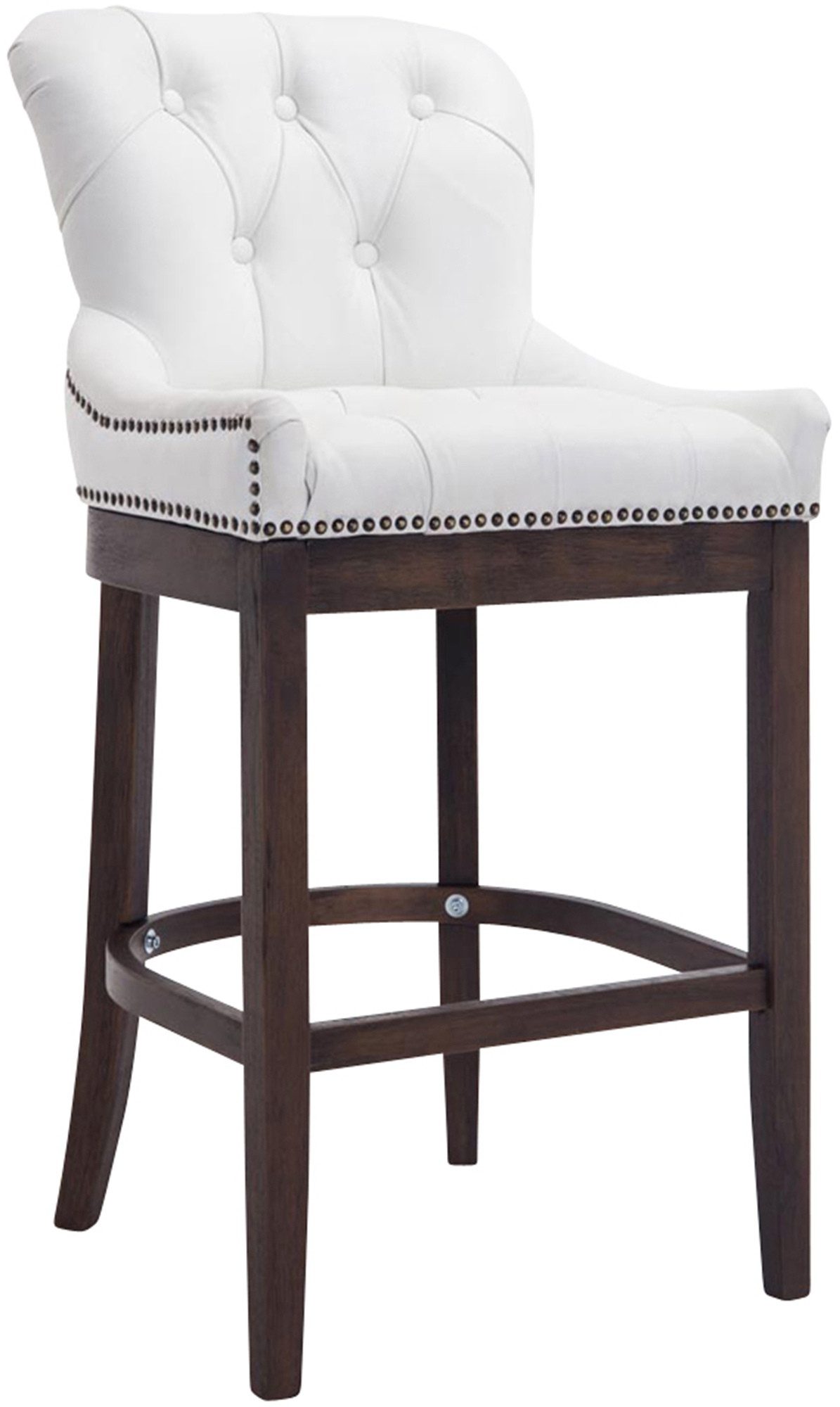 CLP Barhocker Lakewood Echtleder, gepolstert antik dunkel günstig online kaufen