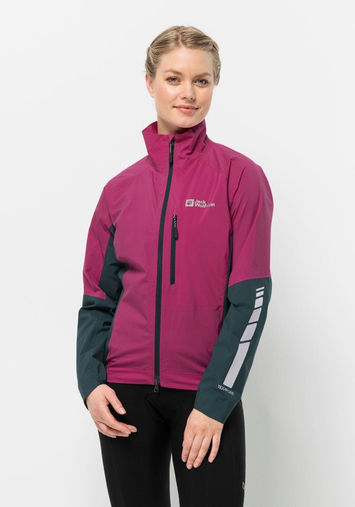 Jack Wolfskin Fahrradjacke MOROBBIA 2.5L JKT W new-magenta | Windbreakers