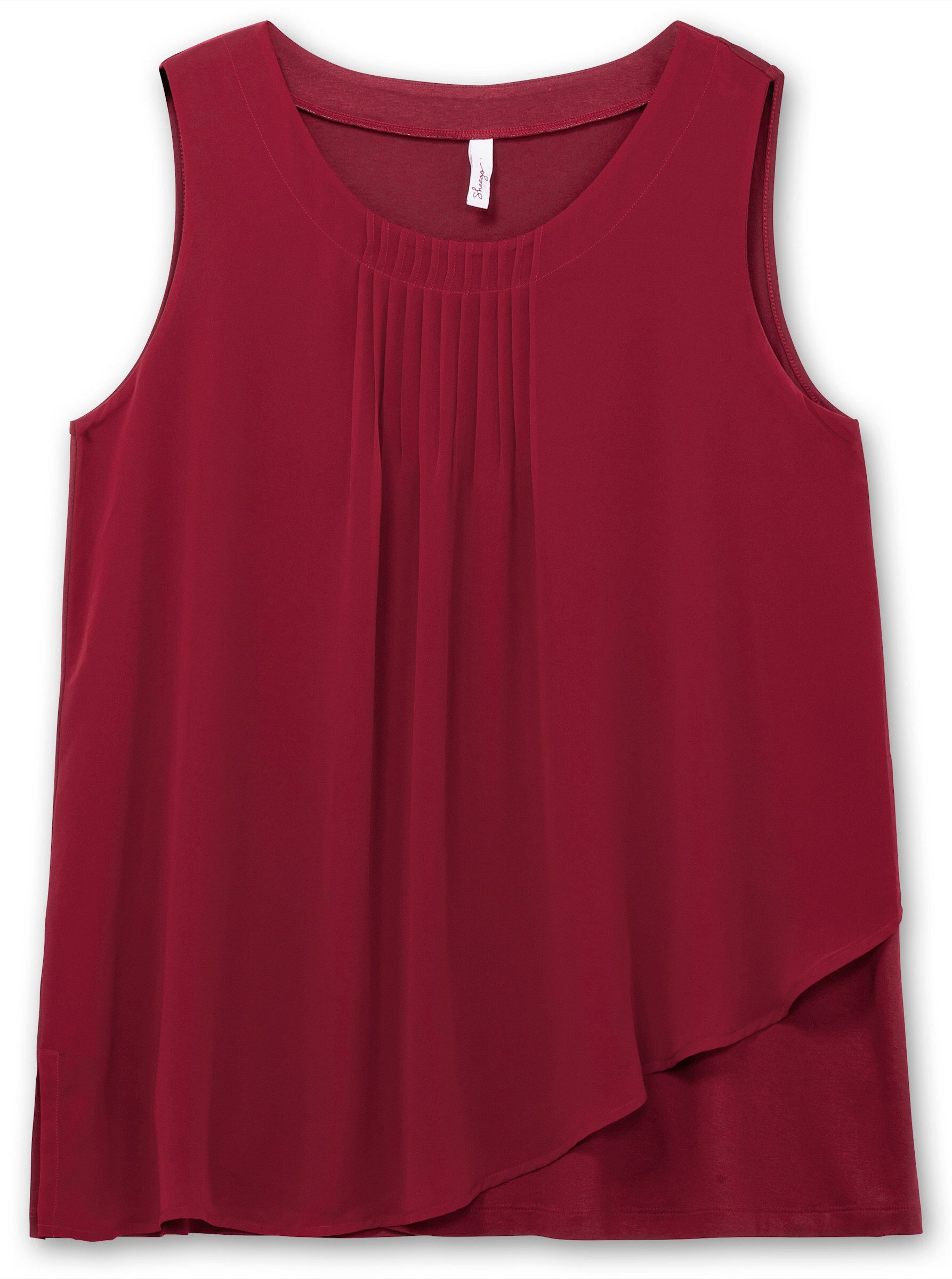 Sheego Shirttop Longtop Ärmellos günstig online kaufen