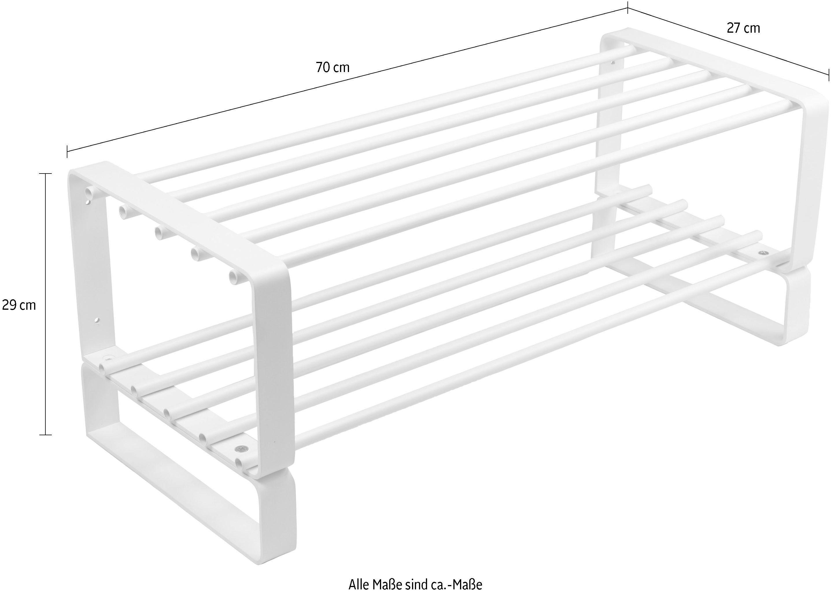 Spinder Design Schuhregal REX, Metall, Breite 70 cm