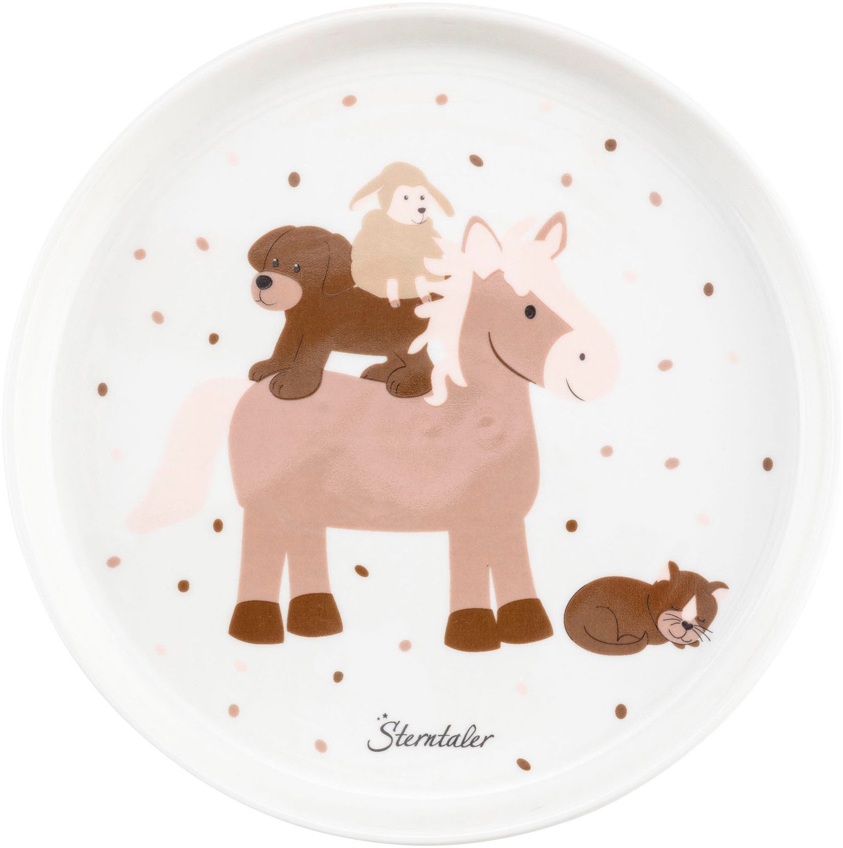 Sterntaler® Kindergeschirr-Set Bauernhof (3-tlg), Porzellan – Bild 4 von 5