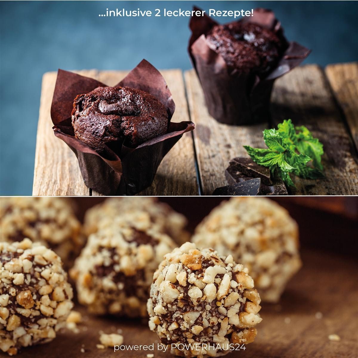 POWERHAUS24 Keksdose Cup Cake Blechdose Merry Christmas, Hochwertiges Blech, (Kein Set)