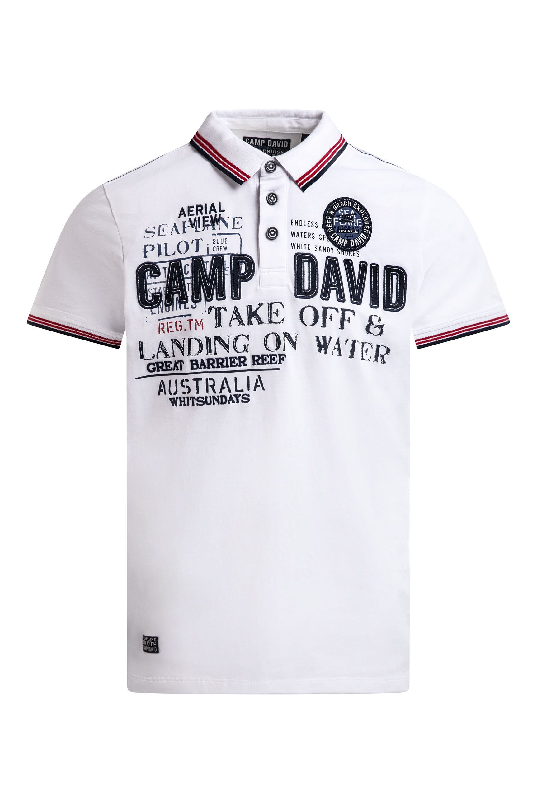 CAMP DAVID Poloshirt aus Baumwolle