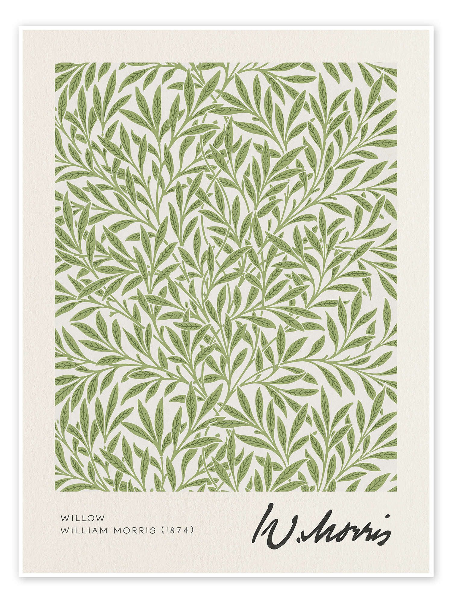 Posterlounge Wandbild Willow, William Morris, erhältlich als Poster, Leinwandbild, Wandsticker oder Acrylglasbild