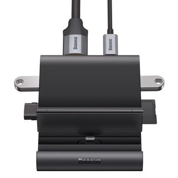 Baseus Mate 8 in 1 HUB Telefon-Dockingstation USB Type C HUB schwarz Smartphone-Ladegerät