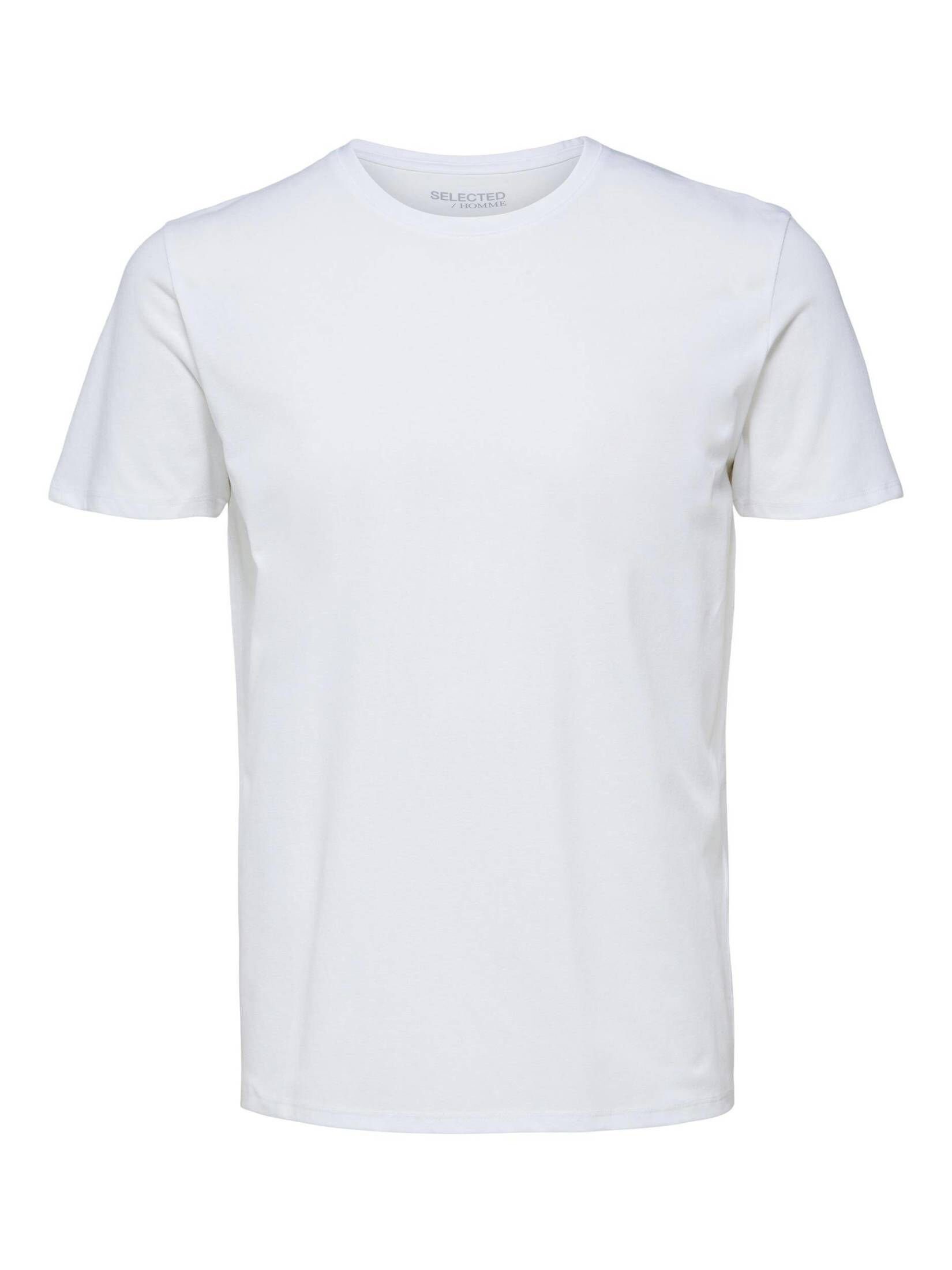 SELECTED HOMME T-Shirt Herren T-Shirt AEL SORONA (1-tlg) weiss (10)