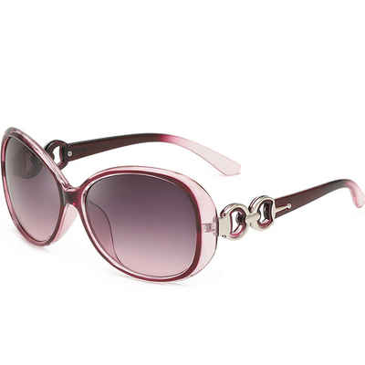 Lubgitsr Sonnenbrille Oversized Sonnenbrillen für Damen Polarisiert UV400 Schutz, Lila (1-St)