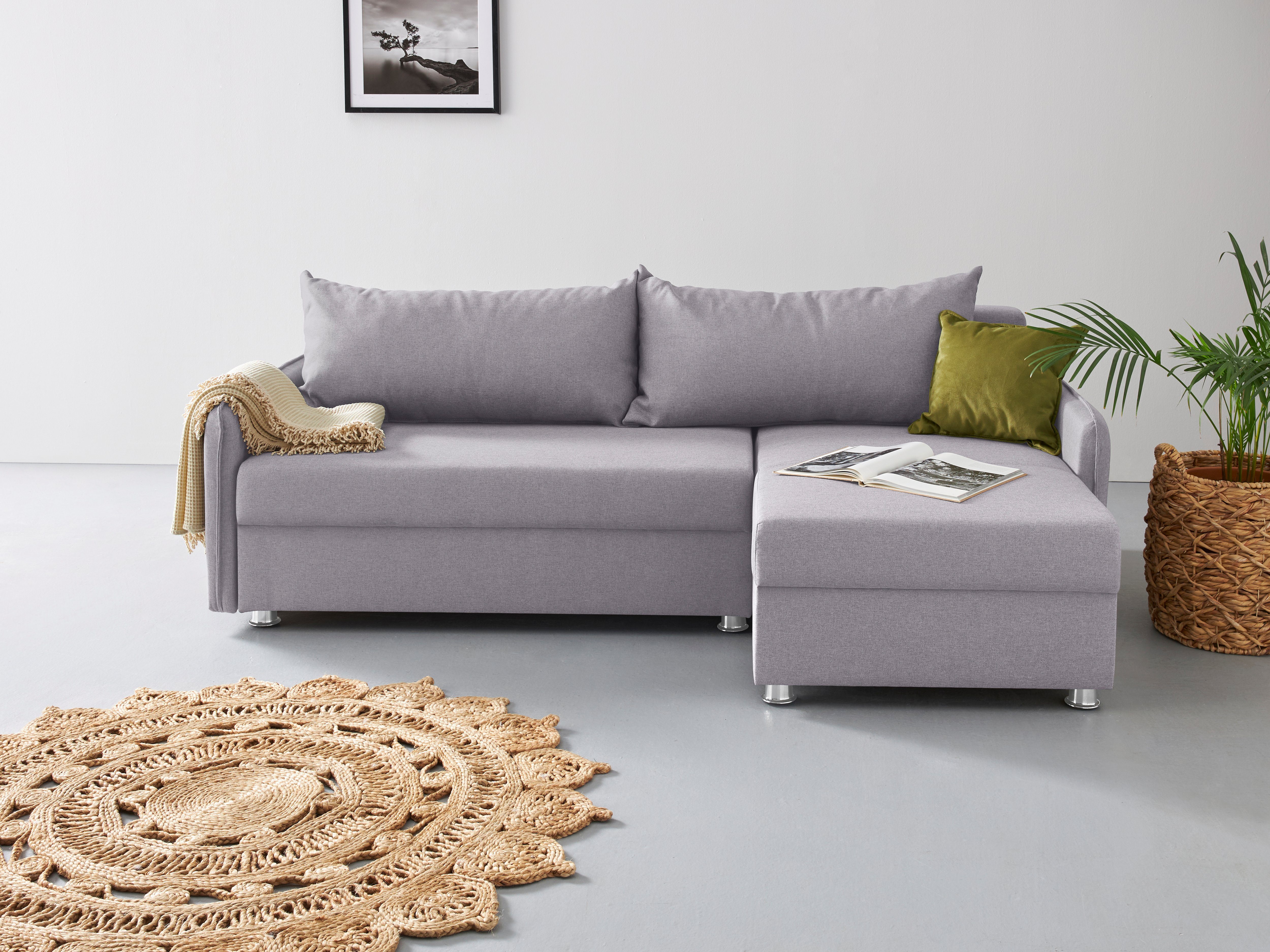 COLLECTION AB Ecksofa Sunny, inkl. Bettfunktion und Bettkasten