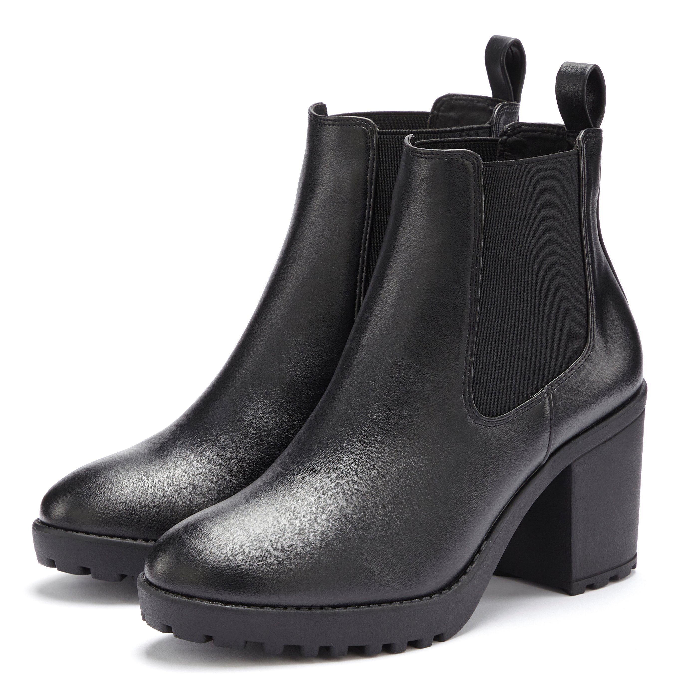 Vivance Chelseaboots mit Blockabsatz & Stretch-Einsatz, High-Heel-Stiefelette, Ankle Boots