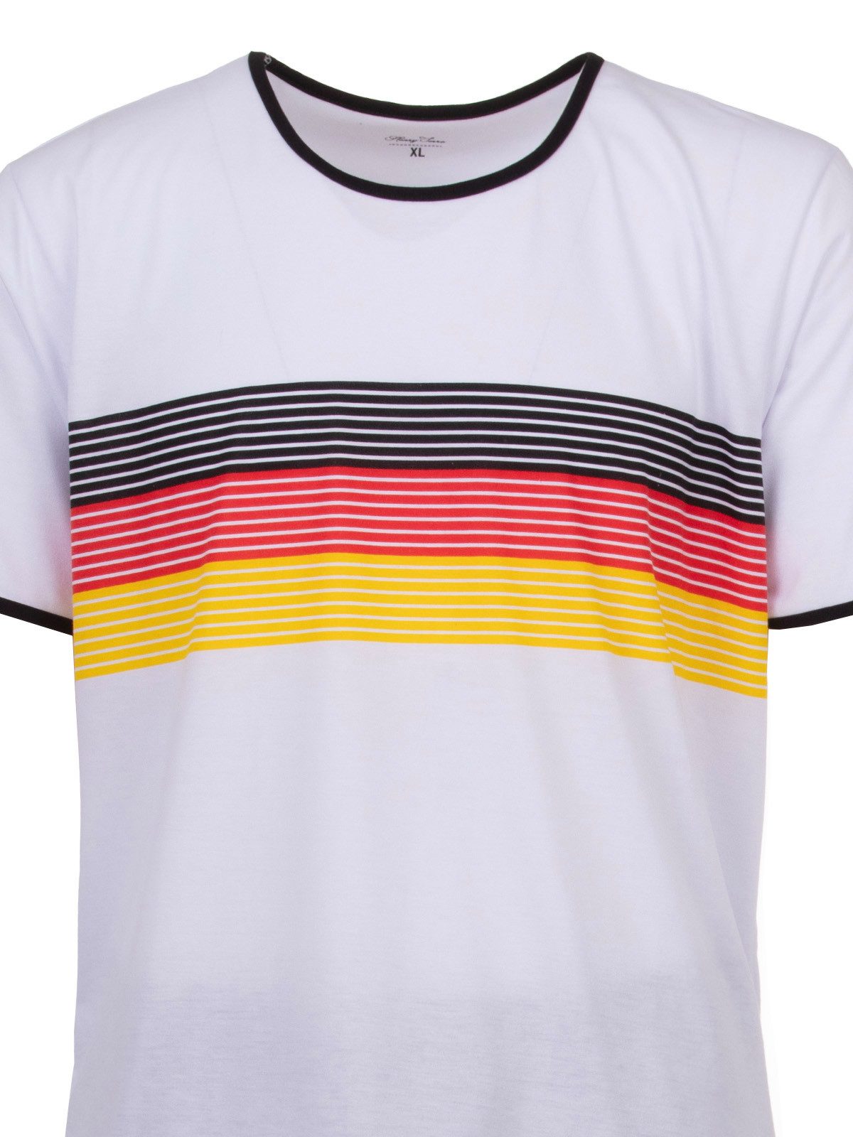 Henry Terre Schlafanzug Freizeit-Set T-Shirt/ Short Deutschland Flagge – Bild 5 von 5