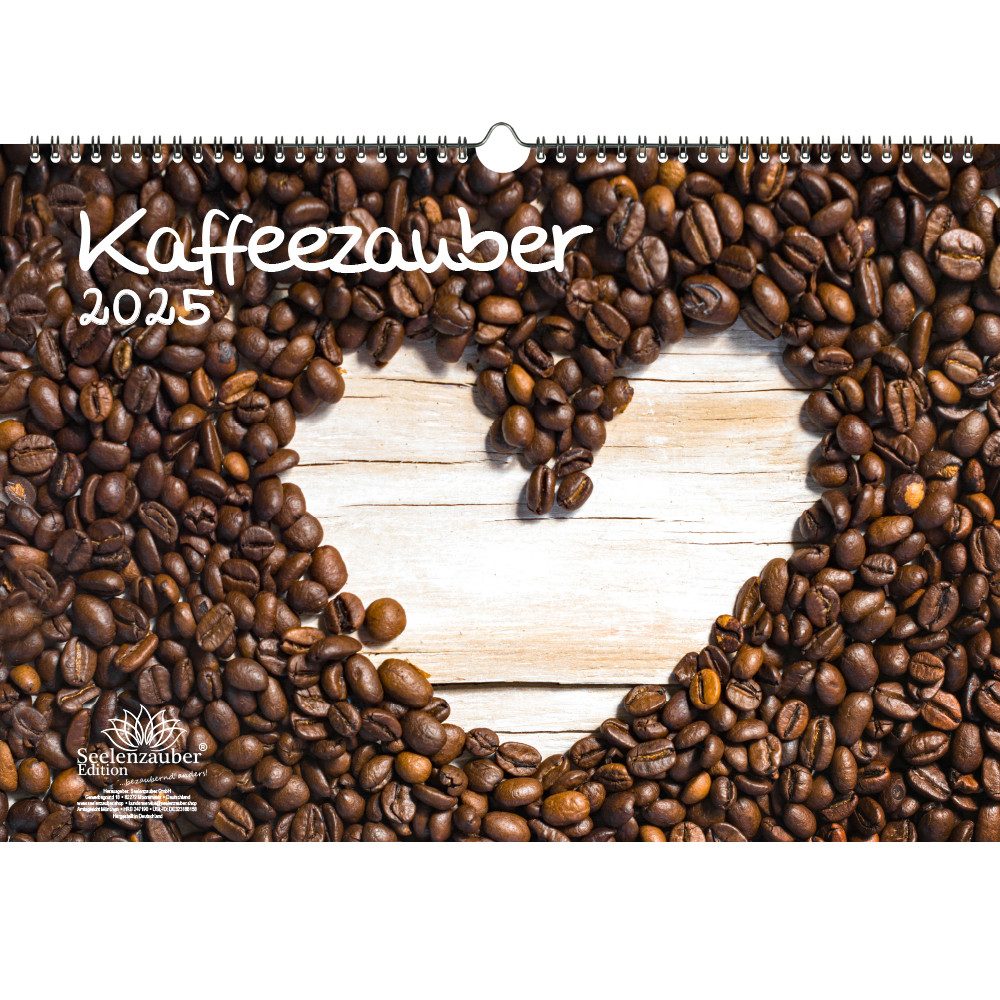 Seelenzauber Wandkalender Kaffeezauber DIN A3 Kalender für 2025 Kaffee
