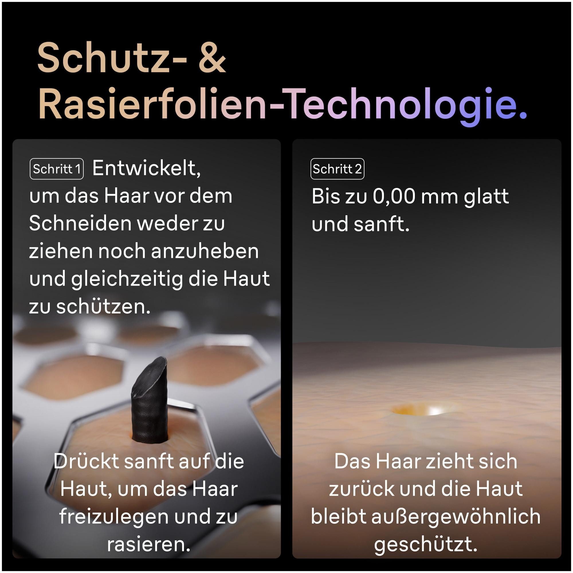 Braun Elektrorasierer 9655cc, Pro-SensoAdapt-Technologie, Ultra-precise Klingen, wasserdicht