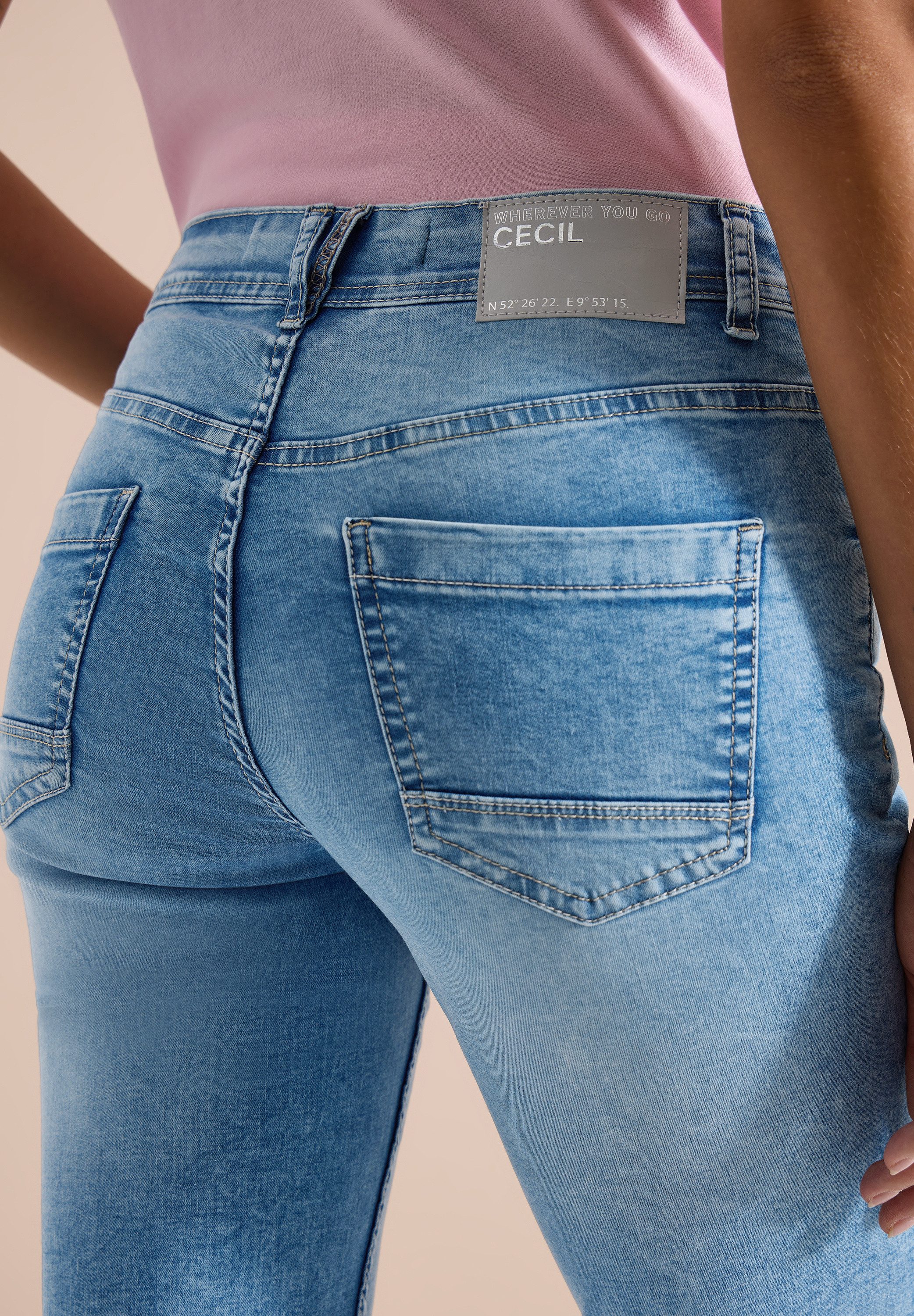 CECIL Slim-fit-Jeans Style Scarlett im Five-Pocket Style – Bild 4 von 5