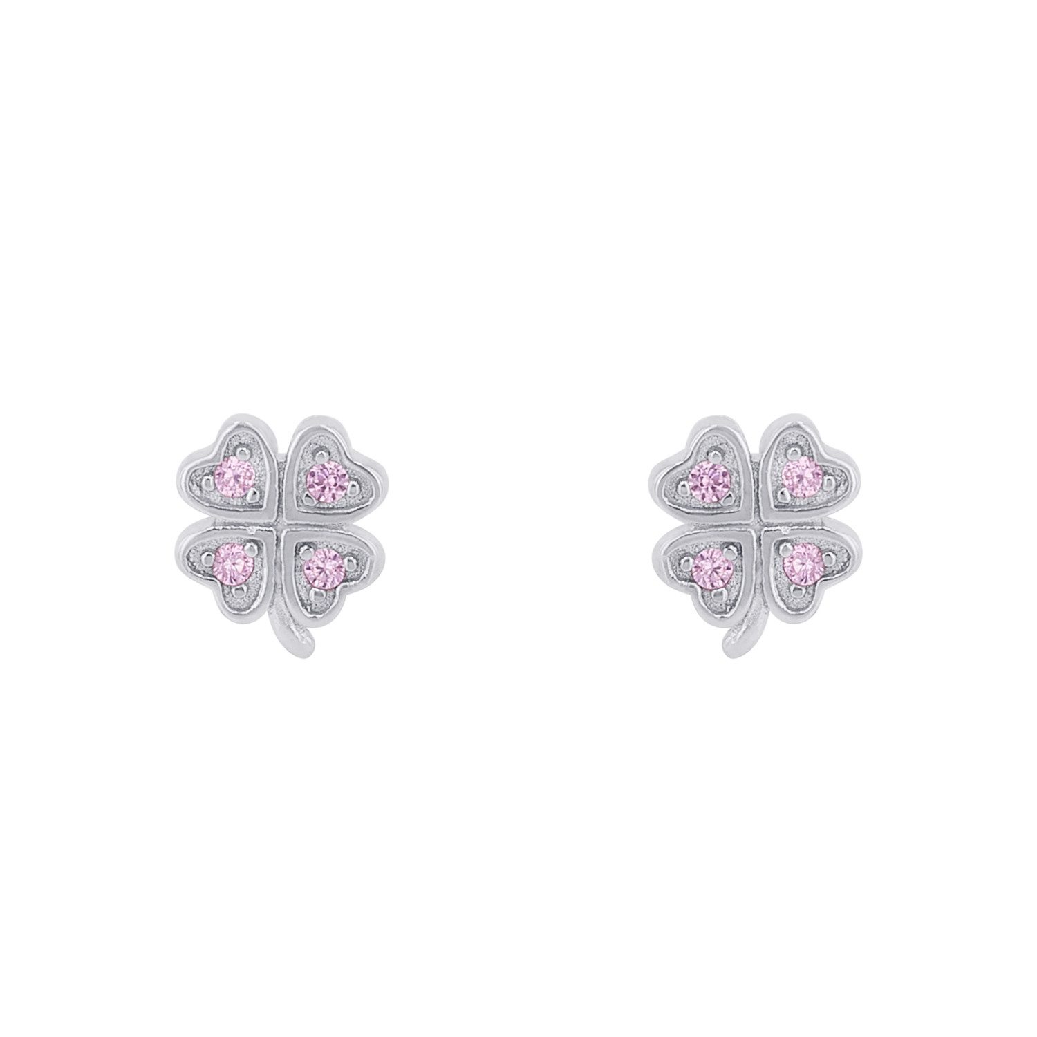 Prinzessin Lillifee Paar Ohrstecker Kleeblatt, mit Zirkonia (synth)