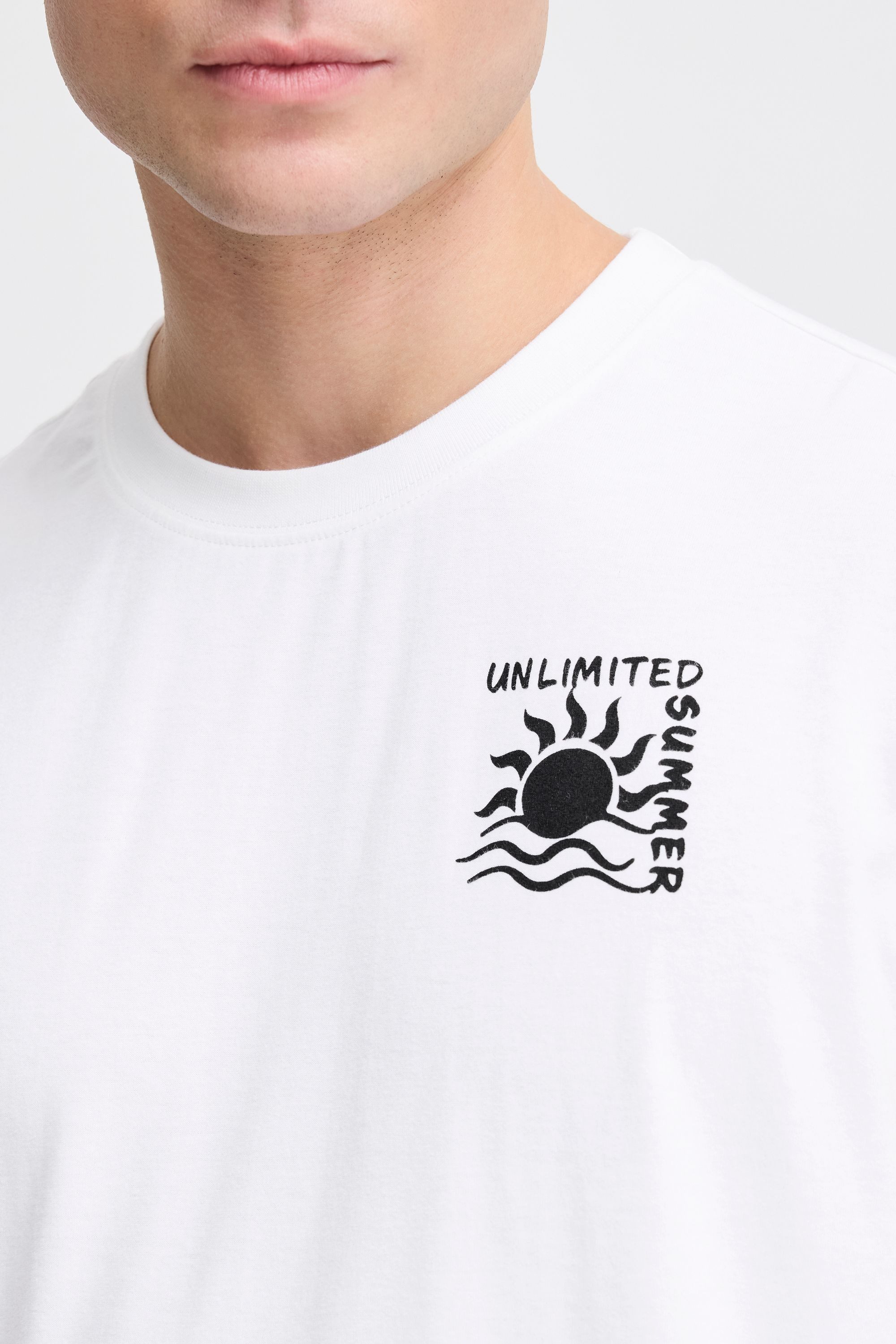 !Solid Rundhalsshirt SDOlav Lässiges Tanktop mit Backprint