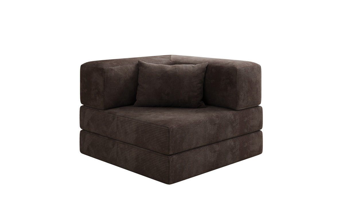 Luxusbetten24 Sessel Designer Sofa-Sessel Lazy, in Cord