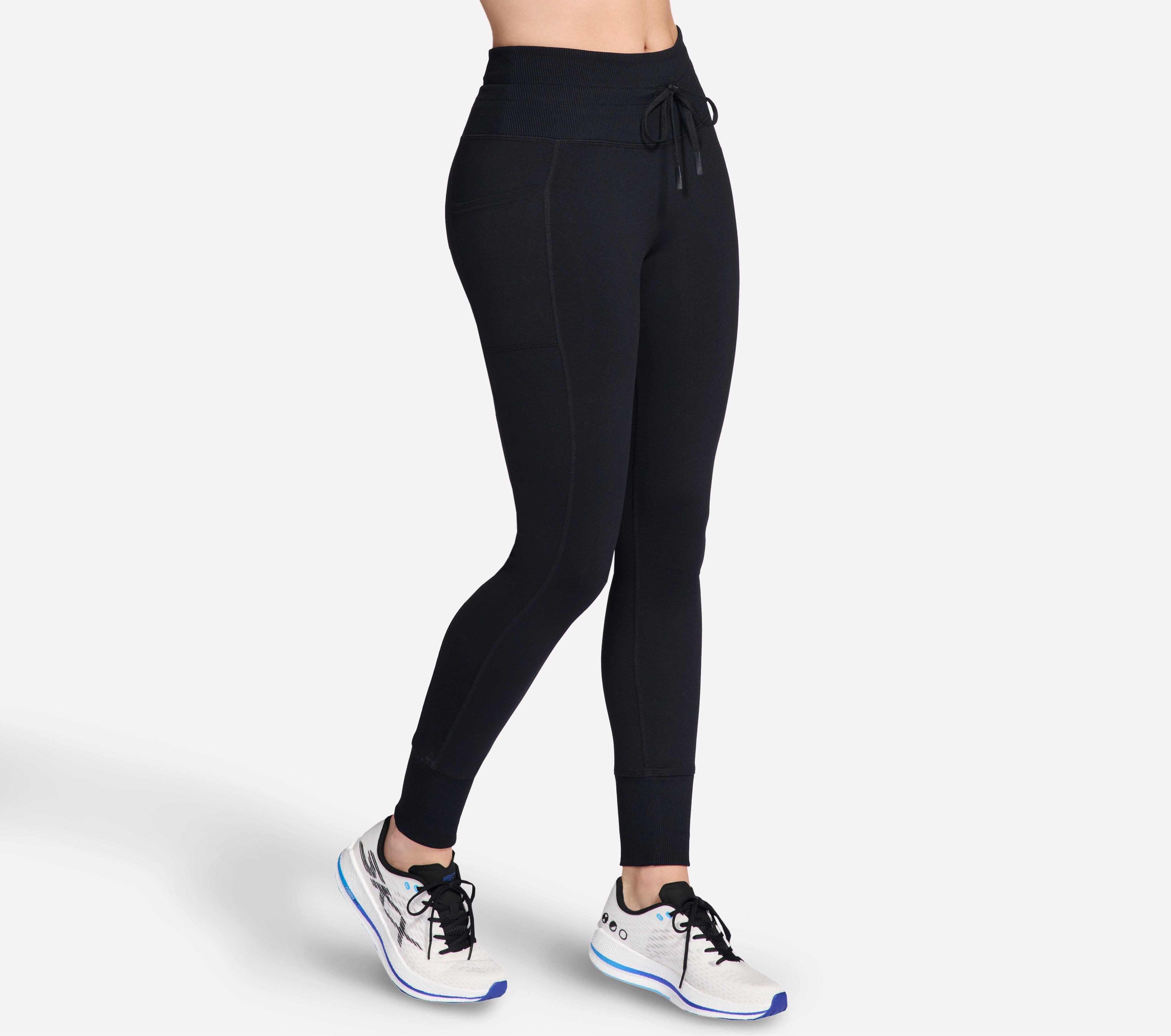 Skechers Leggings THE GOWALK RIB MIX JOGGER mit Rippdetails am Bund und an den Beinabschlüssen